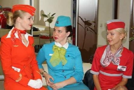 How much do flight attendants in Russia and other countries earn?